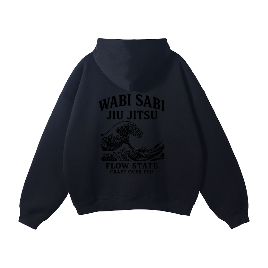 Wabi Sabi Jiu Jitsu Hoodie Project 01 – Flow State Oversized